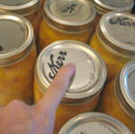 Checking Lid for a seal when canning peaches
