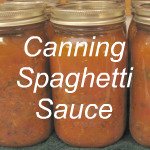 Canning Spaghetti Sauce